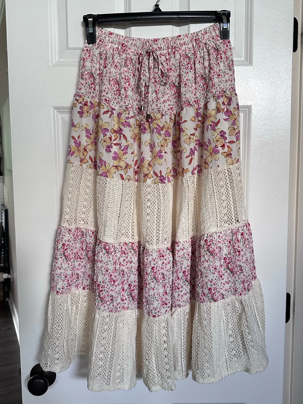 POL Boutique Patchwork Boho Maxi Skirt | EUC | Size S/M